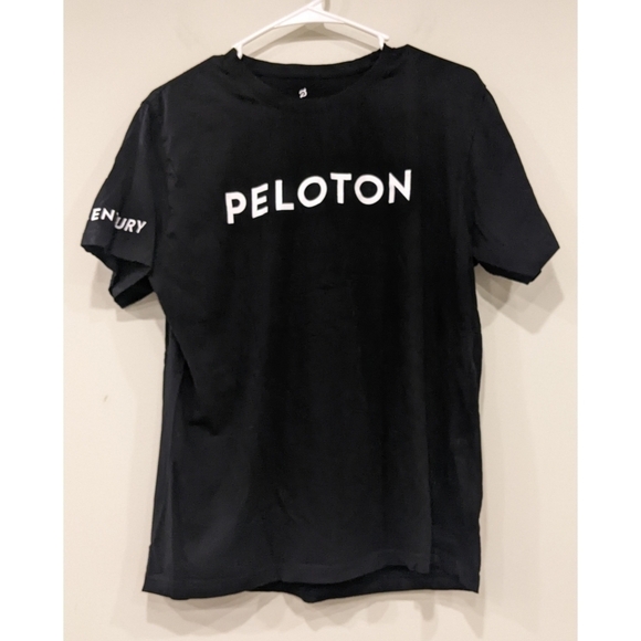 Peloton Black Short Sleeve Century 100 Rude T-Shirt Medium - Picture 1 of 4